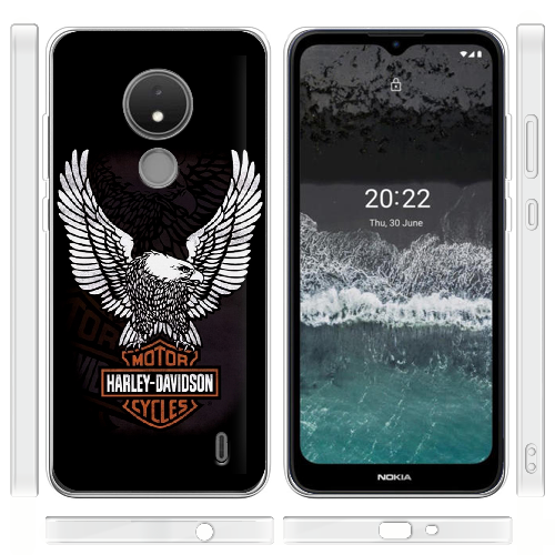 Чехол BoxFace Nokia C21 Harley Davidson and eagle