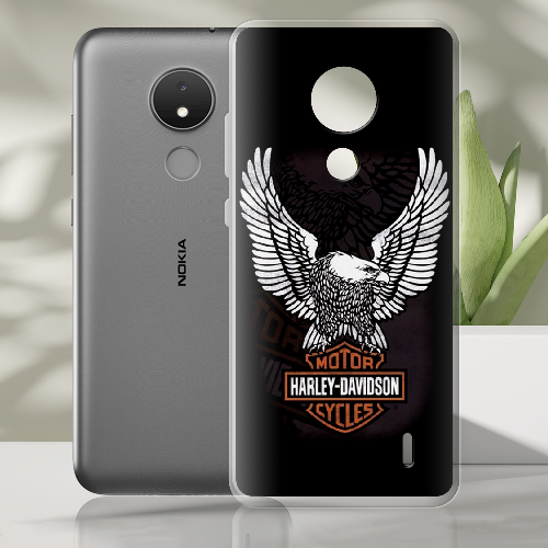 Чехол BoxFace Nokia C21 Harley Davidson and eagle