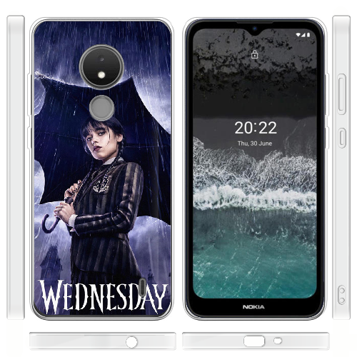 Чехол BoxFace Nokia C21 Wednesday Addams