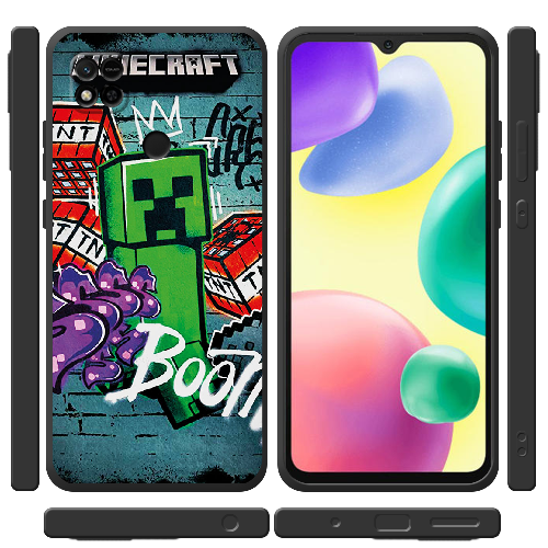 Чехол BoxFace Xiaomi Redmi 10A Minecraft Graffiti