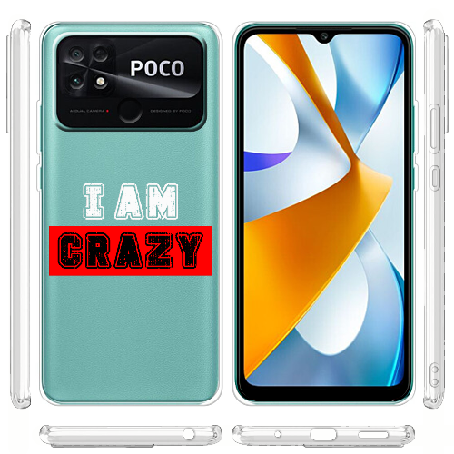 Чехол BoxFace Poco C40 I'm Crazy