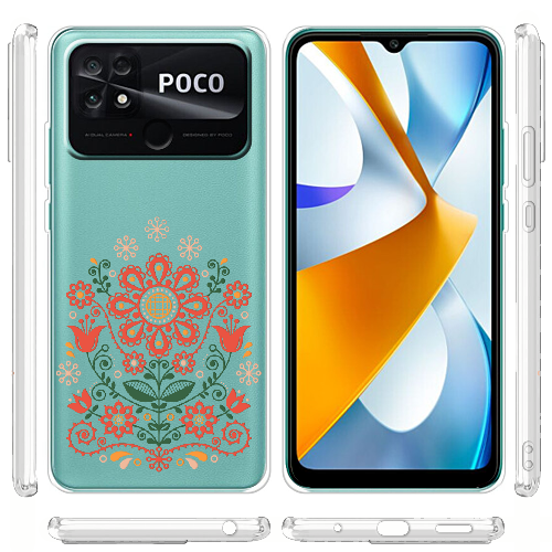 Чехол BoxFace Poco C40 Ukrainian Ornament