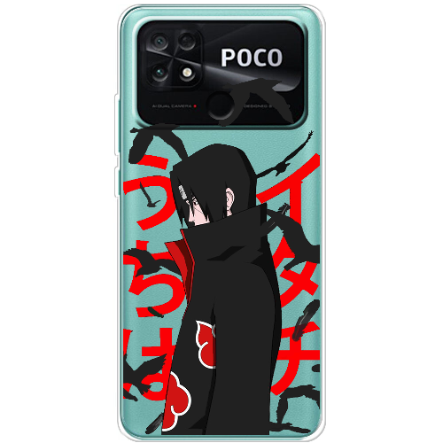 Чехол BoxFace Poco C40 Учиха Итачи с Вороном