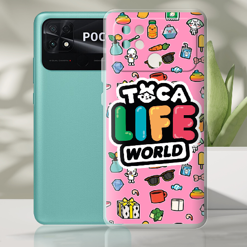 Чехол BoxFace Poco C40 Toca Boca Life World