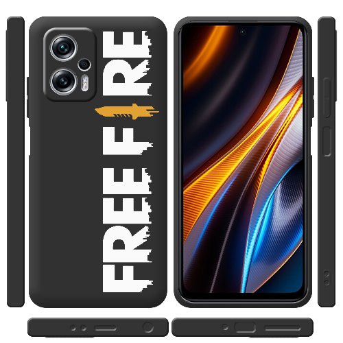 Чехол BoxFace Poco X4 GT Белый Free Fire