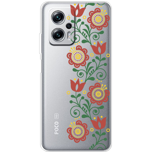 Чехол BoxFace Poco X4 GT Ethno Flower