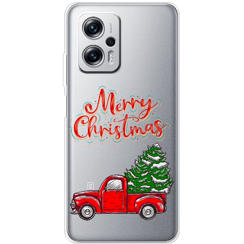 Чехол BoxFace Poco X4 GT Holiday Car Merry Christmas