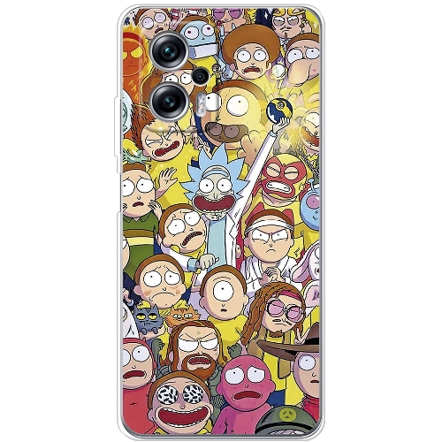 Чехол BoxFace Poco X4 GT Rick and Morty все герои