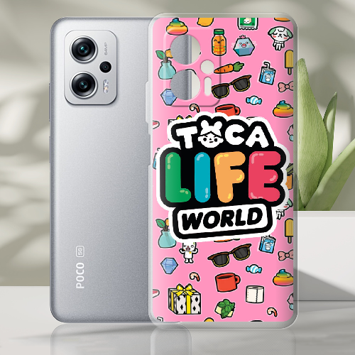 Чехол BoxFace Poco X4 GT Toca Boca Life World