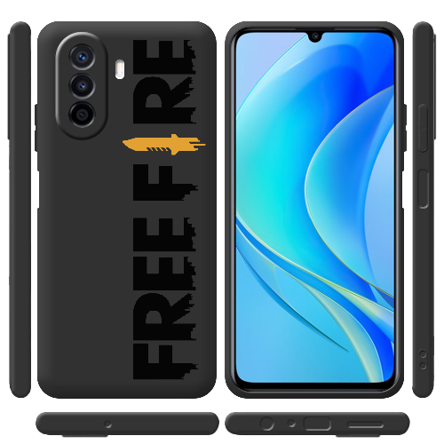 Чехол BoxFace Huawei Nova Y70 Черный Free Fire