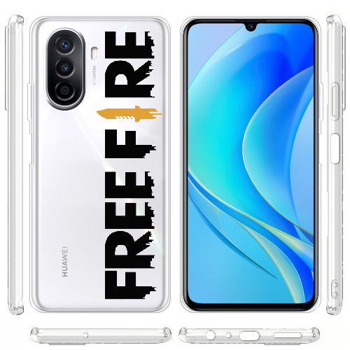 Чехол BoxFace Huawei Nova Y70 Черный Free Fire