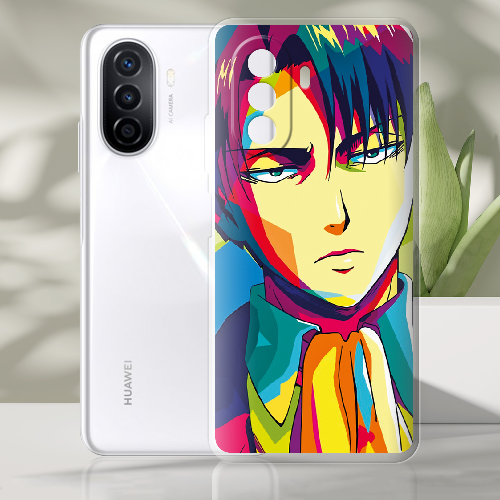 Чехол BoxFace Huawei Nova Y70 Attack on titan Levi Anime Pop