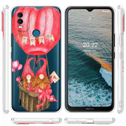 Чехол BoxFace Nokia C21 Plus Valentine Dwarfs