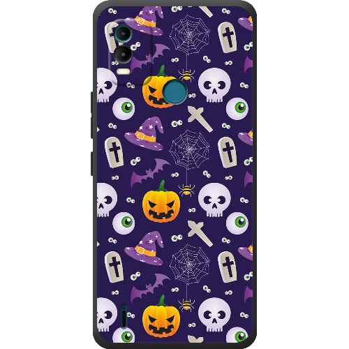 Чехол BoxFace Nokia C21 Plus Halloween Purple Mood