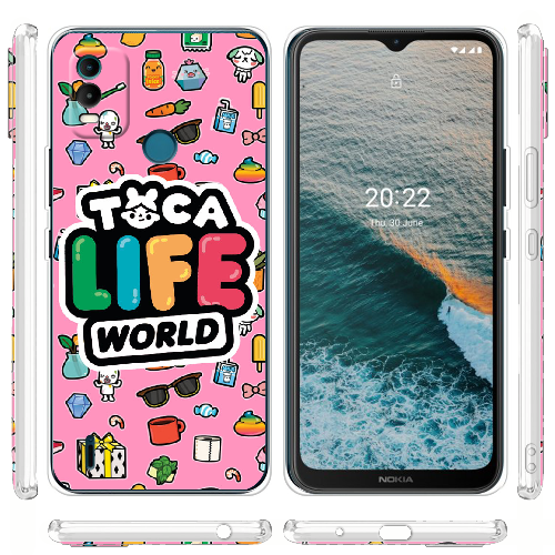 Чехол BoxFace Nokia C21 Plus Toca Boca Life World