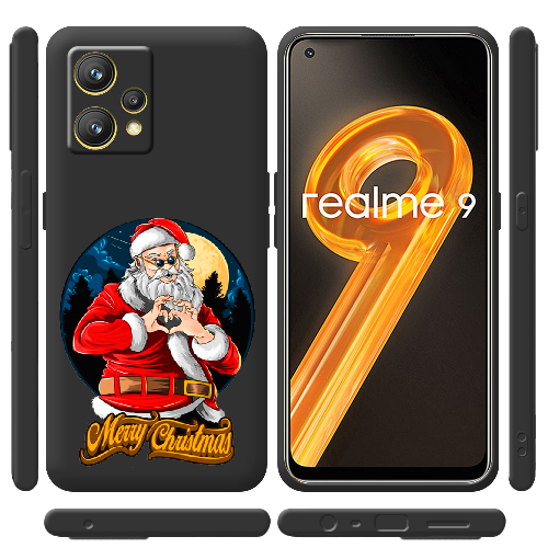 Чехол BoxFace Realme 9 Cool Santa and heart