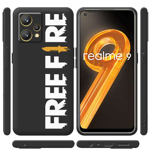 Чехол BoxFace Realme 9 Белый Free Fire