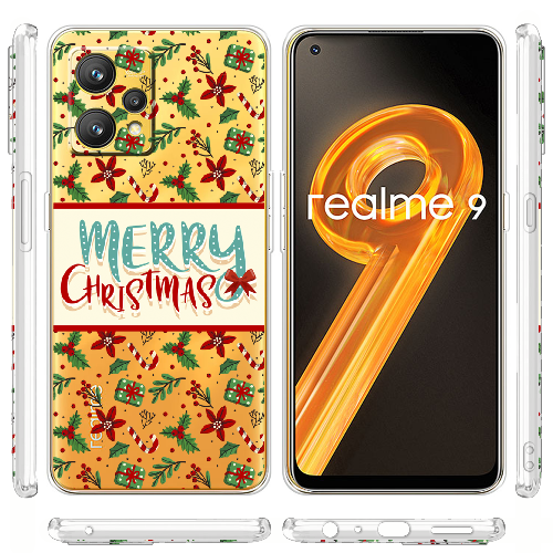 Чехол BoxFace Realme 9 Vintage Christmas Congratulation