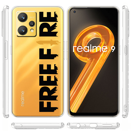 Чехол BoxFace Realme 9 Черный Free Fire