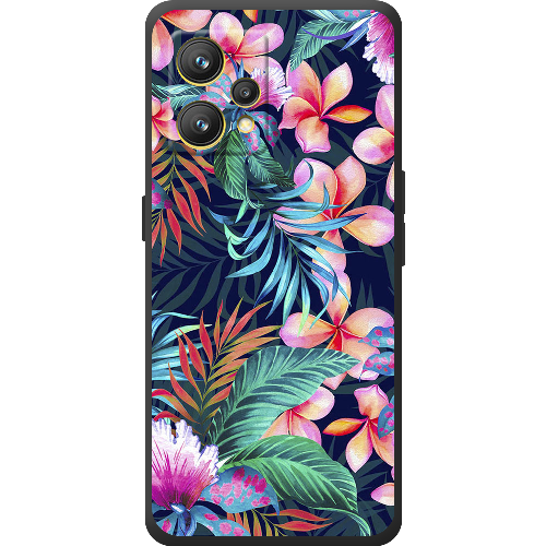 Чехол BoxFace Realme 9 flowers in the tropics