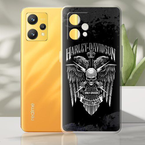 Чехол BoxFace Realme 9 Harley Davidson skull and eagles