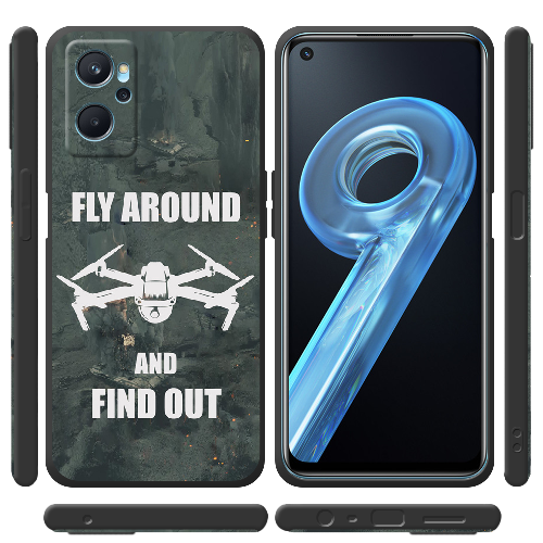 Чехол BoxFace Realme 9i Дрон Fly Around