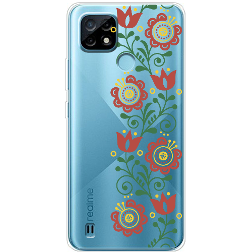 Чехол BoxFace Realme C21 Ethno Flower