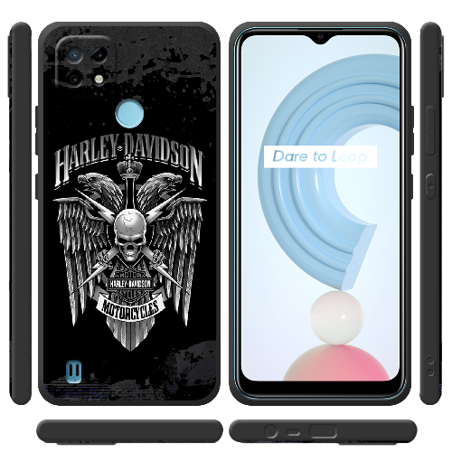 Чехол BoxFace Realme C21 Harley Davidson skull and eagles