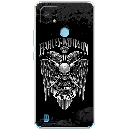 Чехол BoxFace Realme C21 Harley Davidson skull and eagles