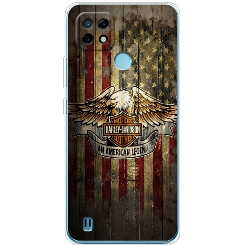 Чехол BoxFace Realme C21 Harley Davidson An American Legend