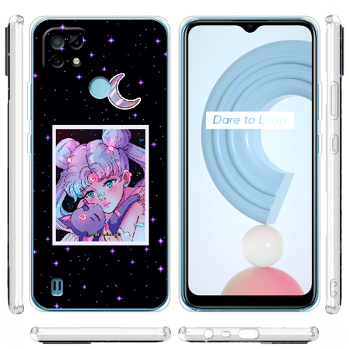 Чехол BoxFace Realme C21 Sailor Moon night