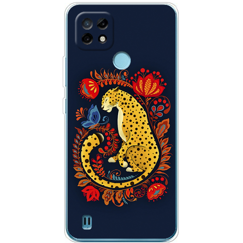 Чехол BoxFace Realme C21 Petrykivka Leopard