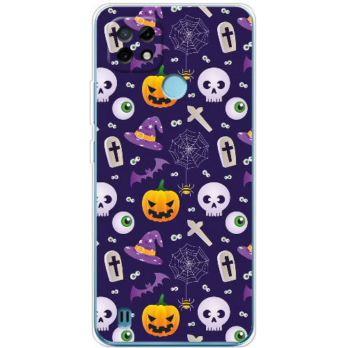 Чехол BoxFace Realme C21 Halloween Purple Mood