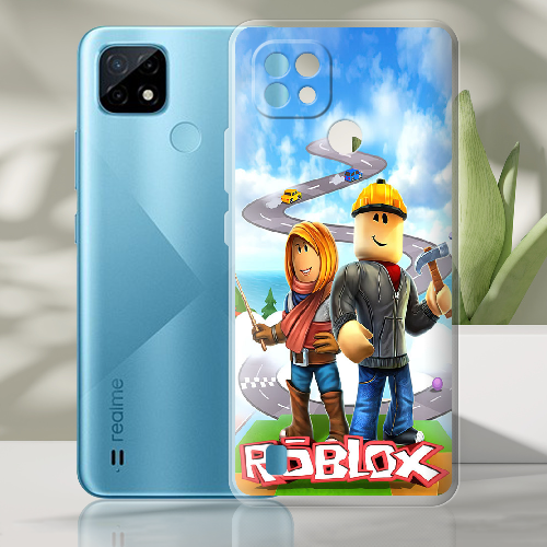 Чехол BoxFace Realme C21 Roblox Білдерман