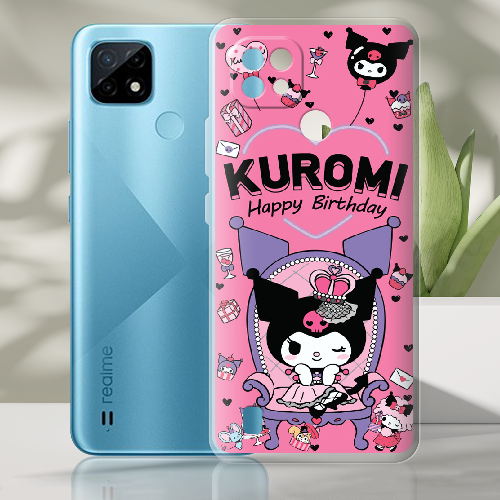 Чехол BoxFace Realme C21 День народження Kuromi