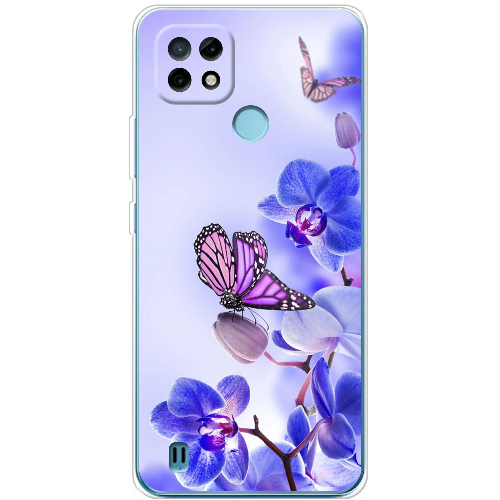 Чехол BoxFace Realme C21 Orchids and Butterflies
