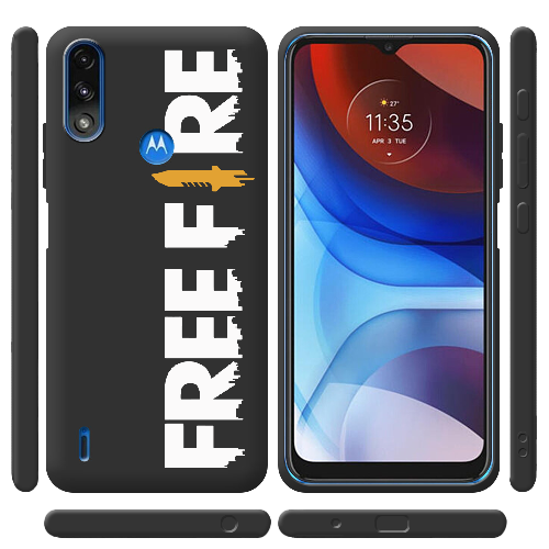 Чехол BoxFace Motorola E7 Power Белый Free Fire