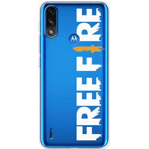 Чехол BoxFace Motorola E7 Power Белый Free Fire