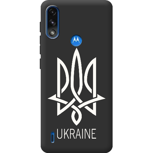 Чехол BoxFace Motorola E7 Power Тризуб монограмма UKRAINE