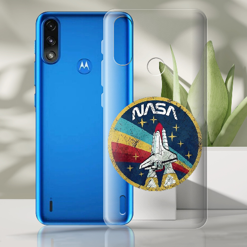 Чехол BoxFace Motorola E7 Power Space Shuttle NASA