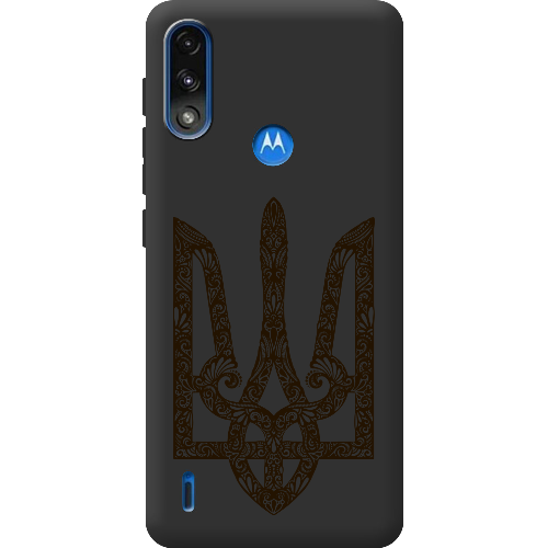 Чехол BoxFace Motorola E7 Power Ukrainian Black Trident