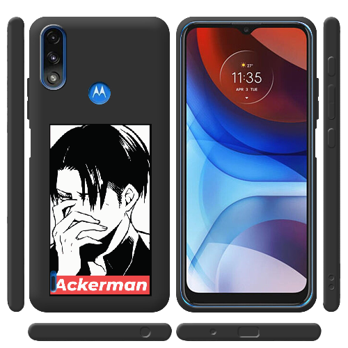 Чехол BoxFace Motorola E7 Power Attack On Titan - Ackerman