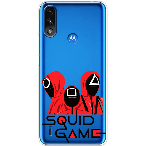 Чехол BoxFace Motorola E7 Power siquid game люди в красном