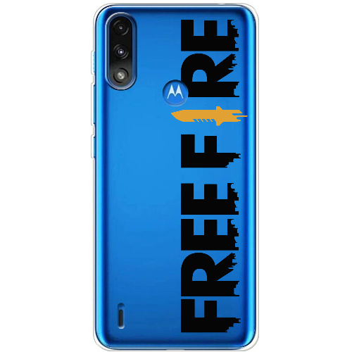 Чехол BoxFace Motorola E7 Power Черный Free Fire