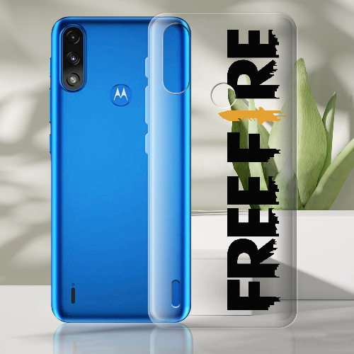 Чехол BoxFace Motorola E7 Power Черный Free Fire