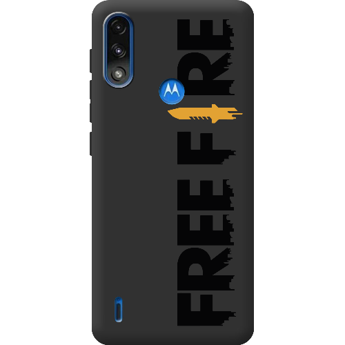 Чехол BoxFace Motorola E7 Power Черный Free Fire