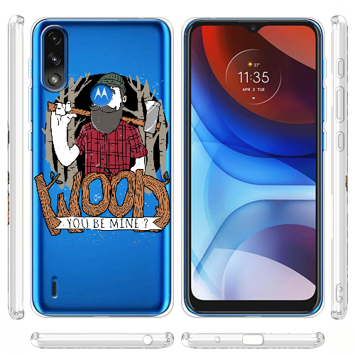 Чехол BoxFace Motorola E7 Power Wood you be mine