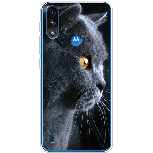 Чехол BoxFace Motorola E7 Power English cat