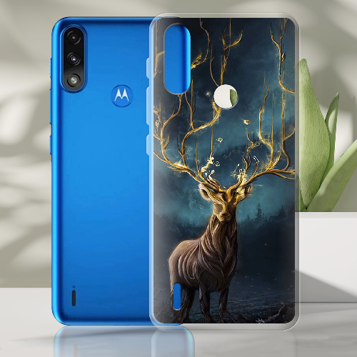 Чехол BoxFace Motorola E7 Power Fairy Deer