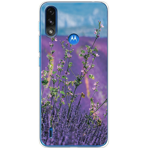 Чехол BoxFace Motorola E7 Power Lavender Field